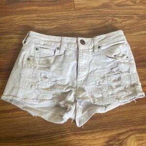 White AE Jean shorts